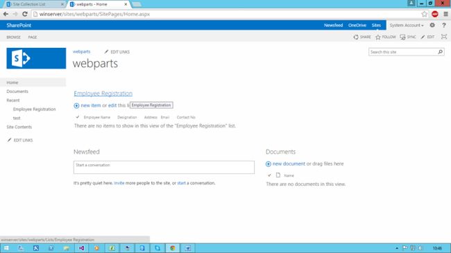 saving employee details